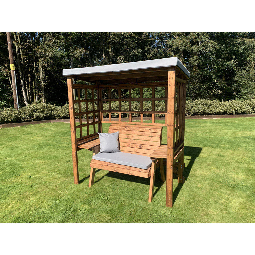 Charles Taylor Wentworth 2 Seater Arbour with Grey Roof Cover Image 6