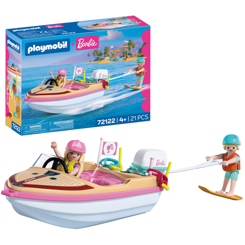 Playmobil Barbie Adventure Boat Play Set 21 Piece Image 4