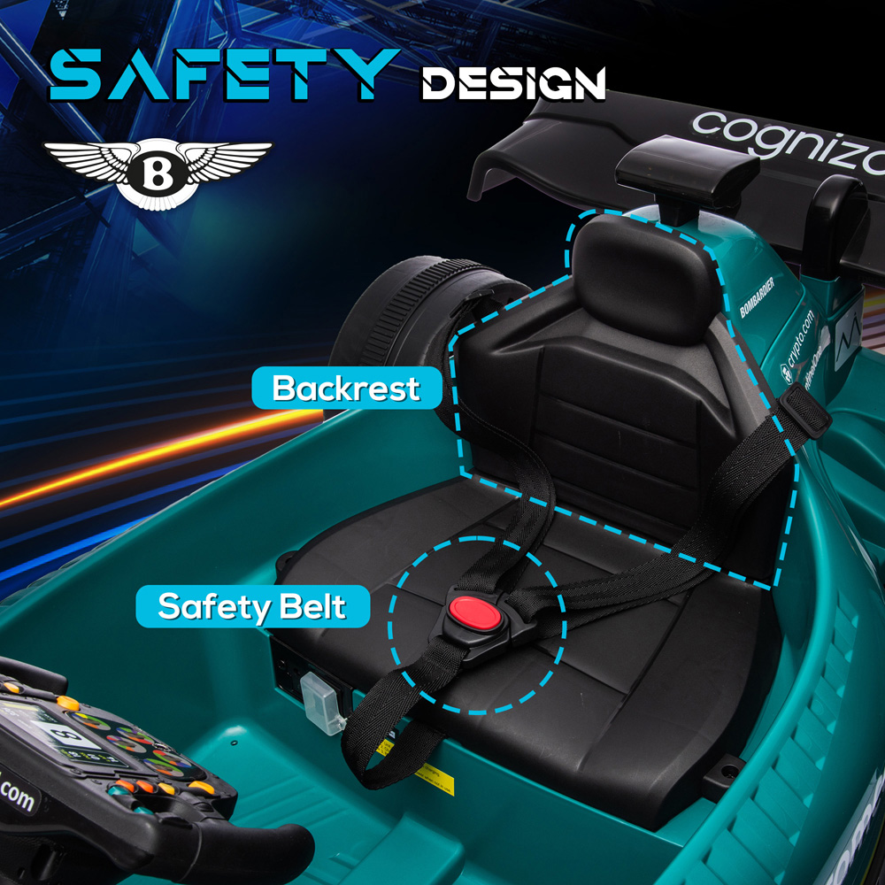 Tommy Toys Kids Electric Go Kart with Shock-Absorbing Wheels and Remote Image 3