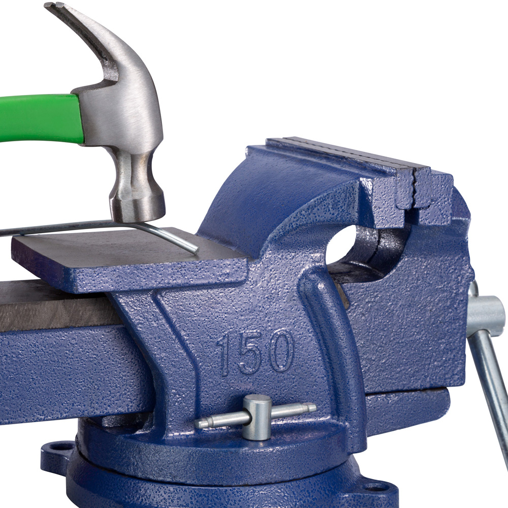 tectake Cast Iron Bench Vice 150mm Image 7