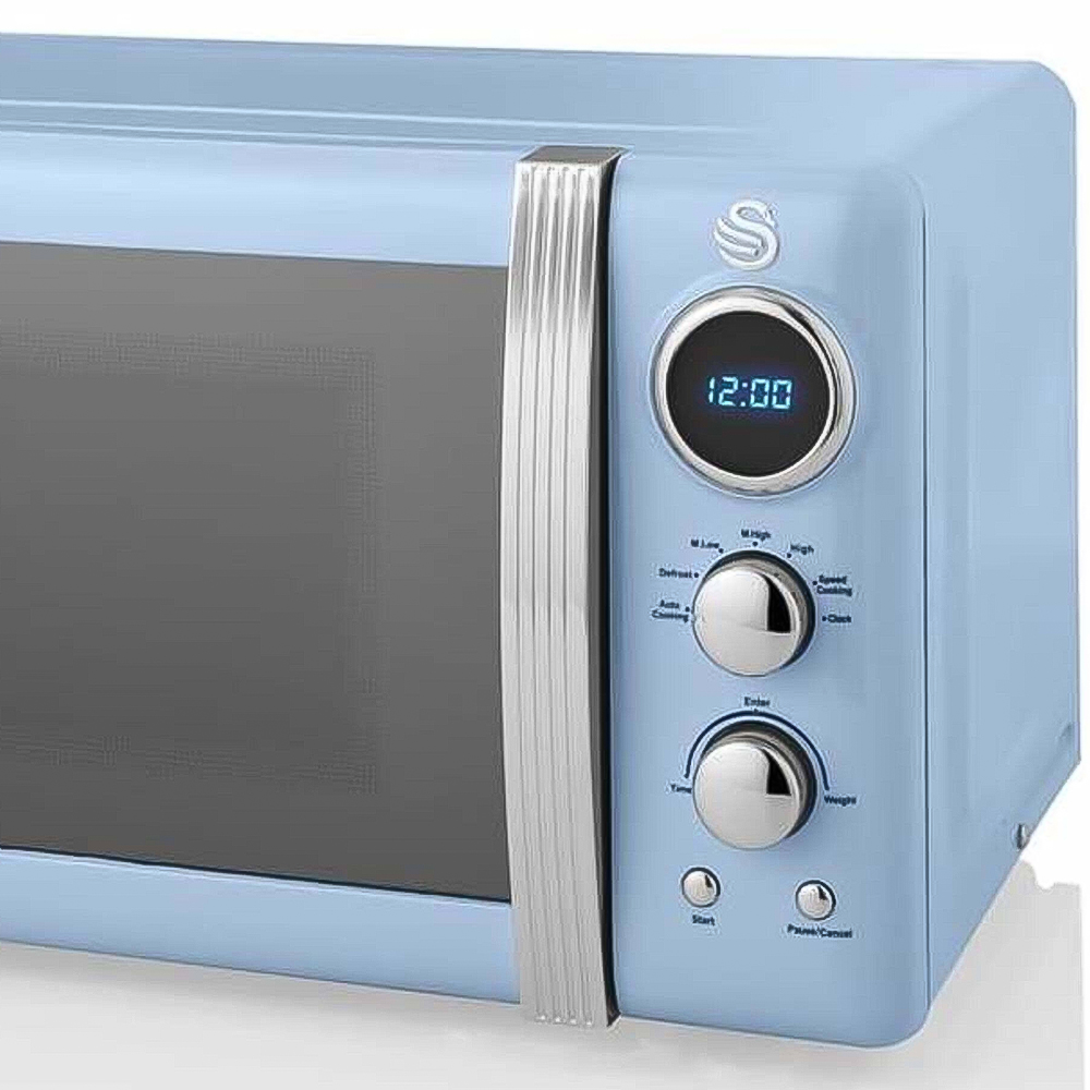 Swan Retro SM22030LBLN Blue Digital Microwave 20L 800W Image 3