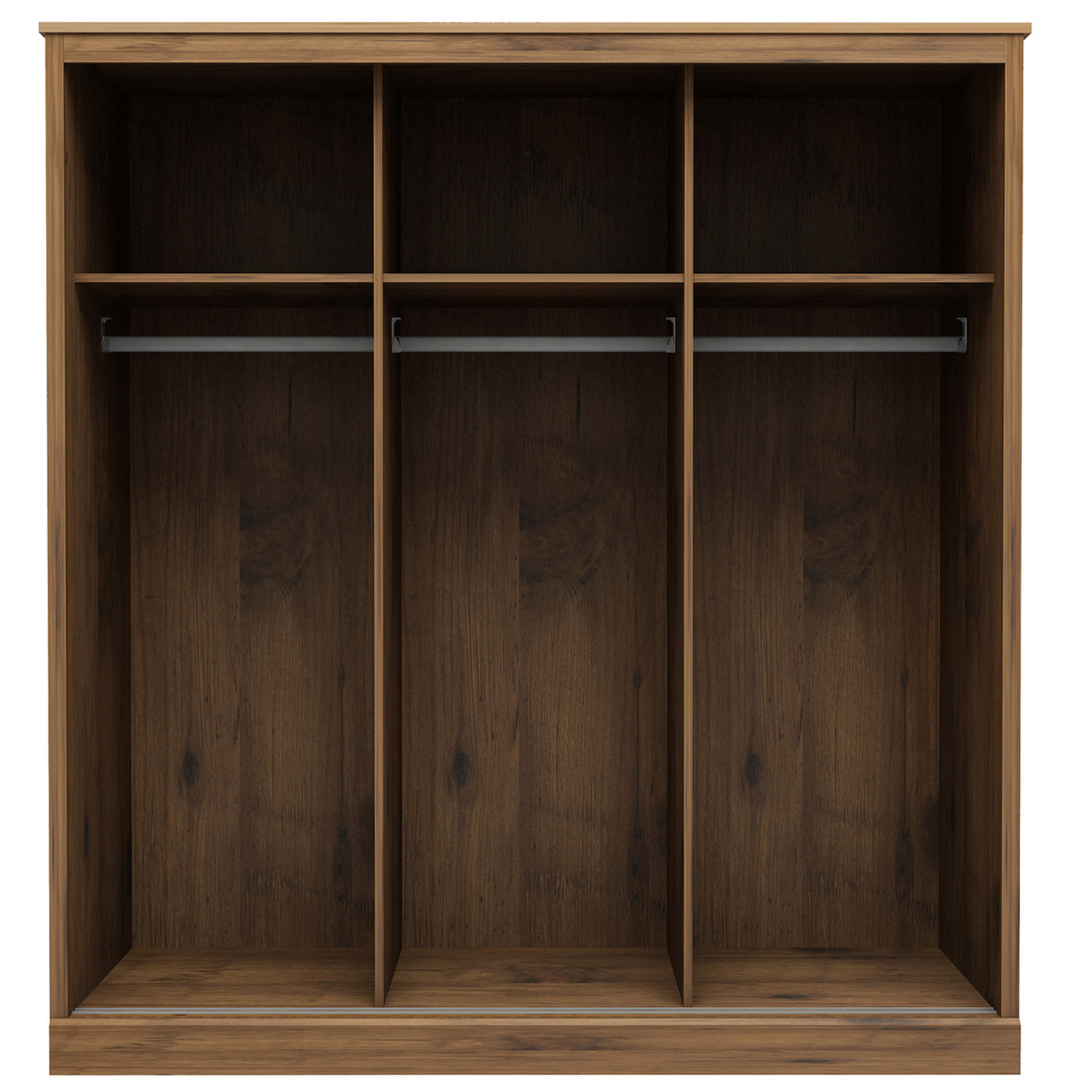 Camford 3 Door Oak Mirror Sliding Wardrobe Image 3