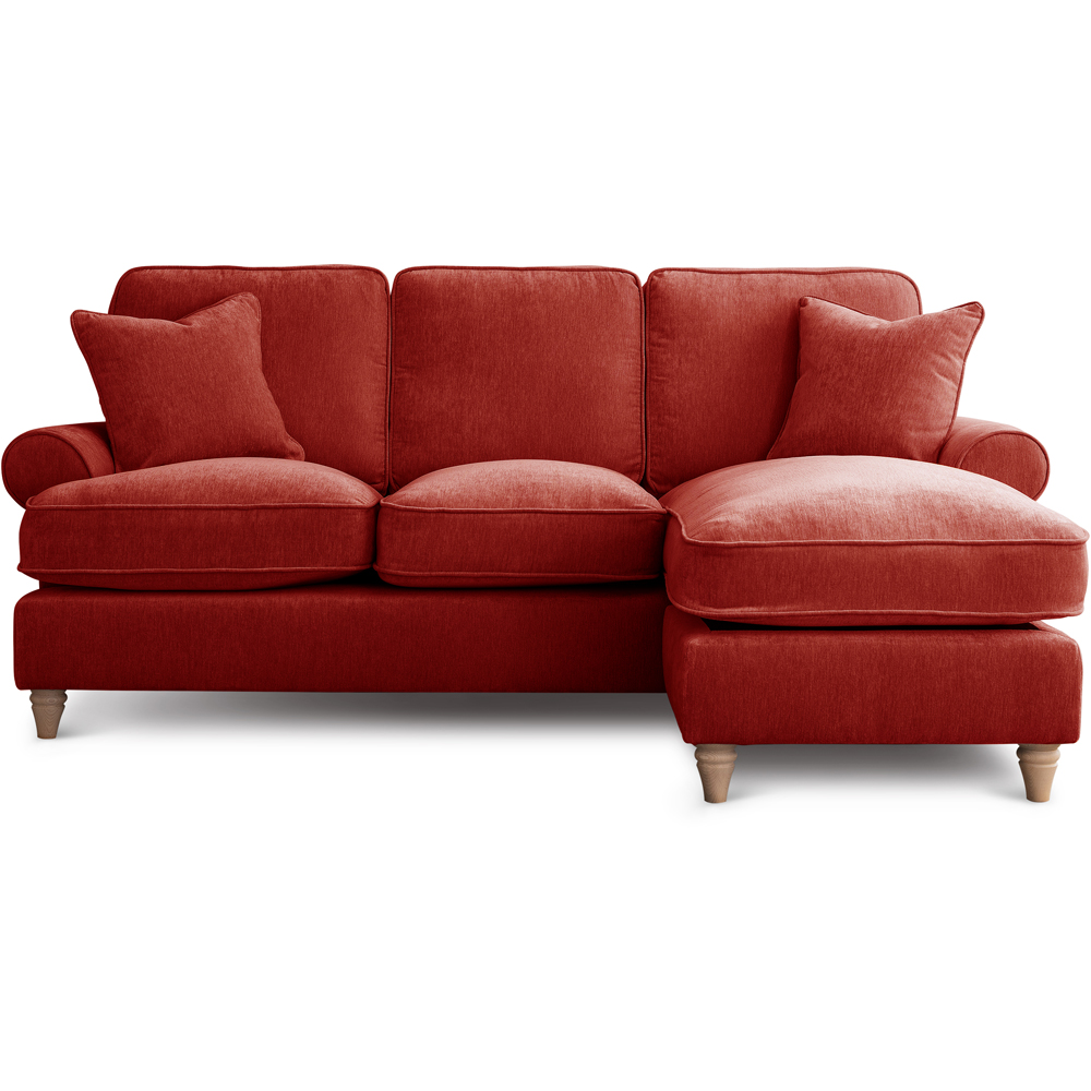 The Victoria 3 Seater Apricot Right Hand Chaise Sofa Image 2