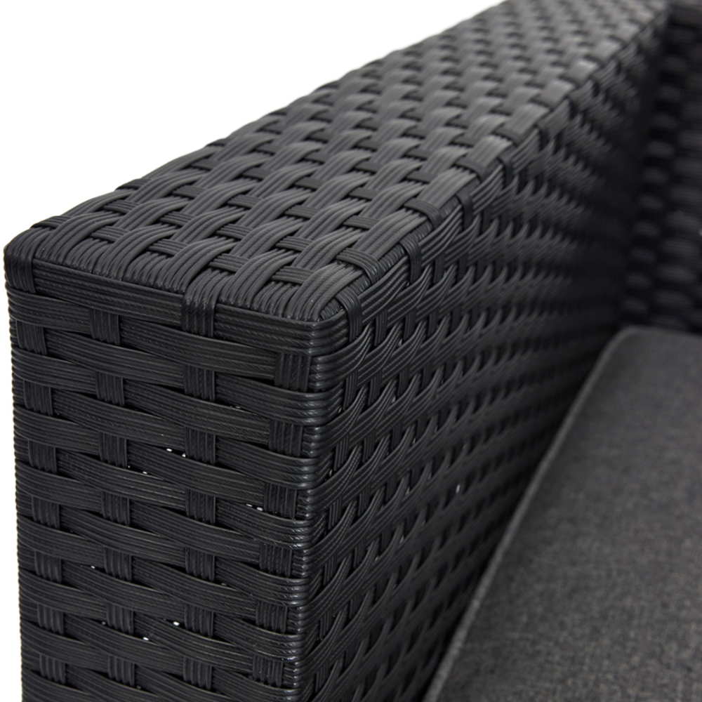 Home Detail Cantina 6 Seater Black Sofa Set with Cover Image 6