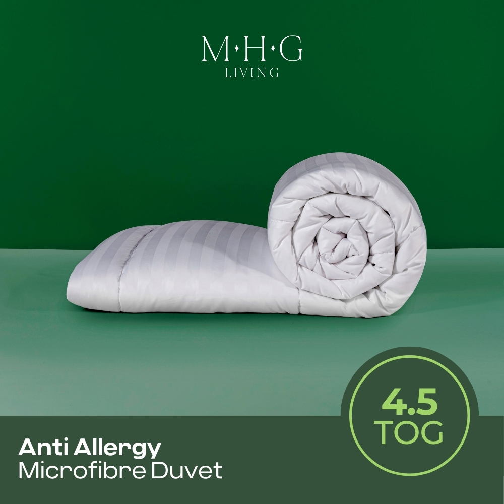 MHG Living Single White Spring Summer Hollowfibre Duvet 4.5 Tog Image 2
