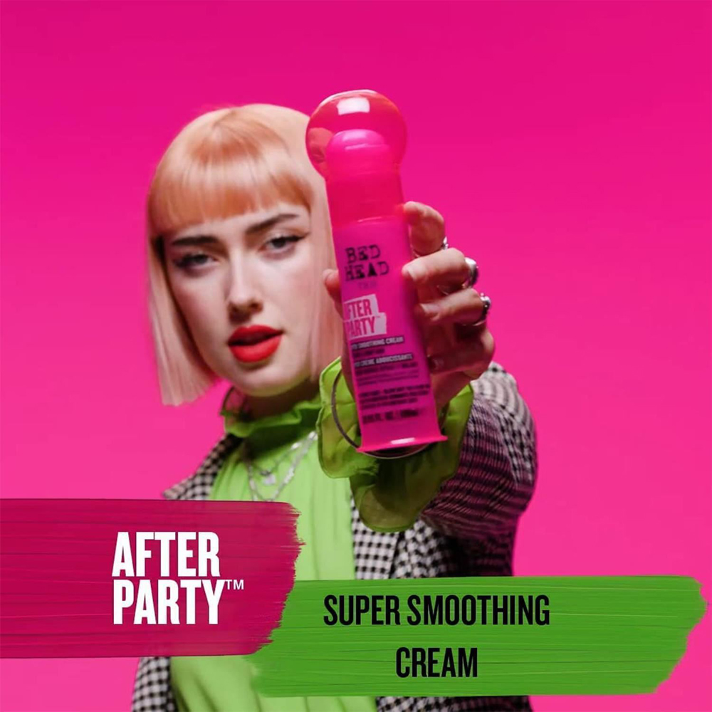 TIGI Bed Head After Party Shiny Frizz-Free Styling Smoothing Cream 100ml Image 8