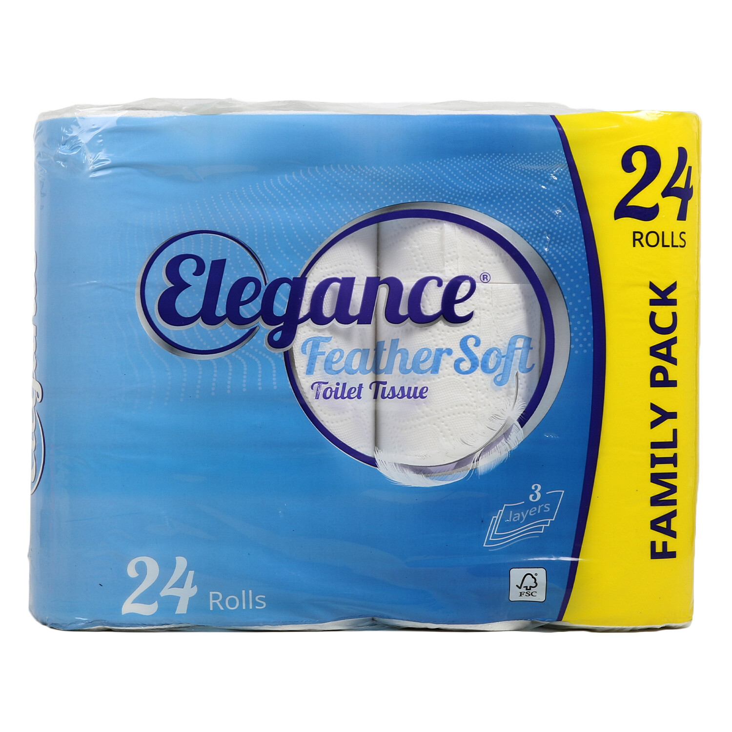 Pack of 24 Elegance Feather Soft Toilet Tissue Image 1