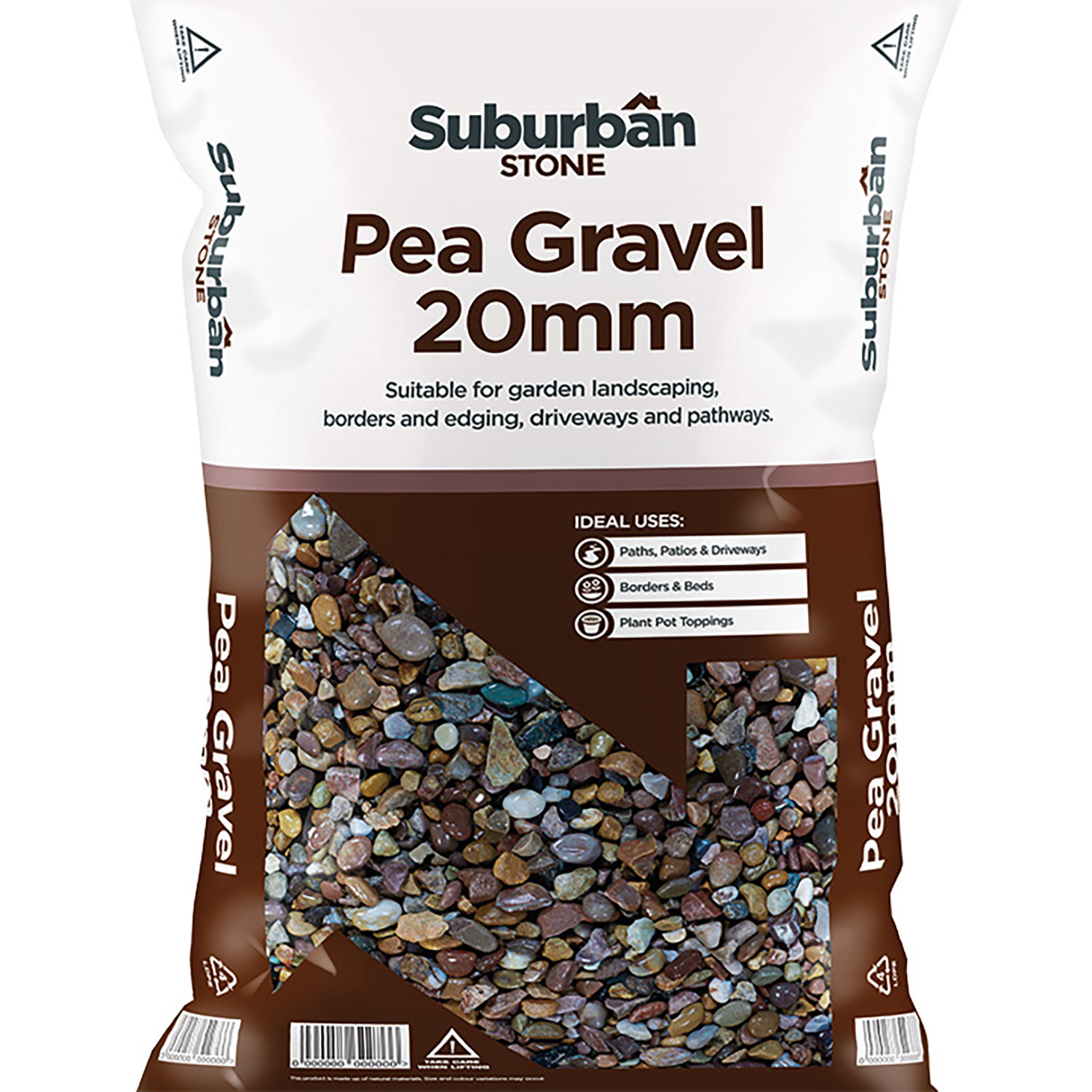 Suburban Stone Pea Gravel Chippings 20mm 20kg Image