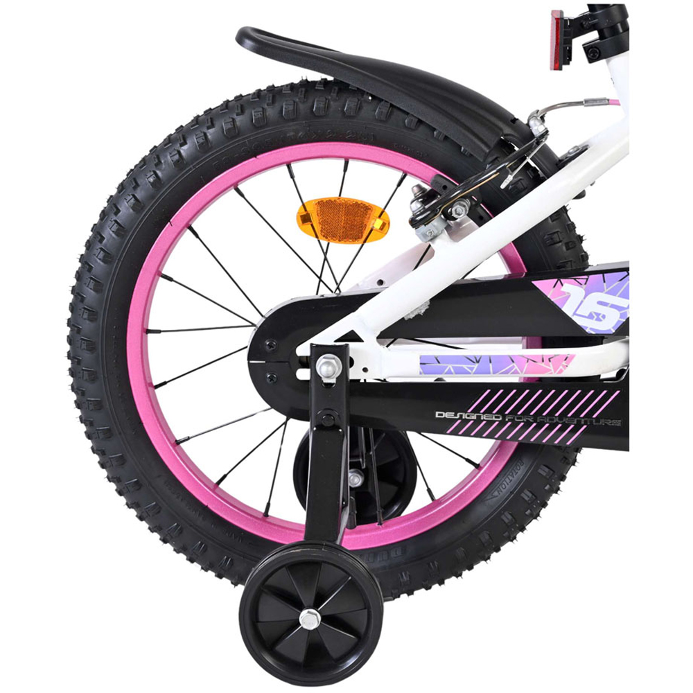 Volare Lily Kids 16 inch Multicolour Bike with Stabilisers Image 7
