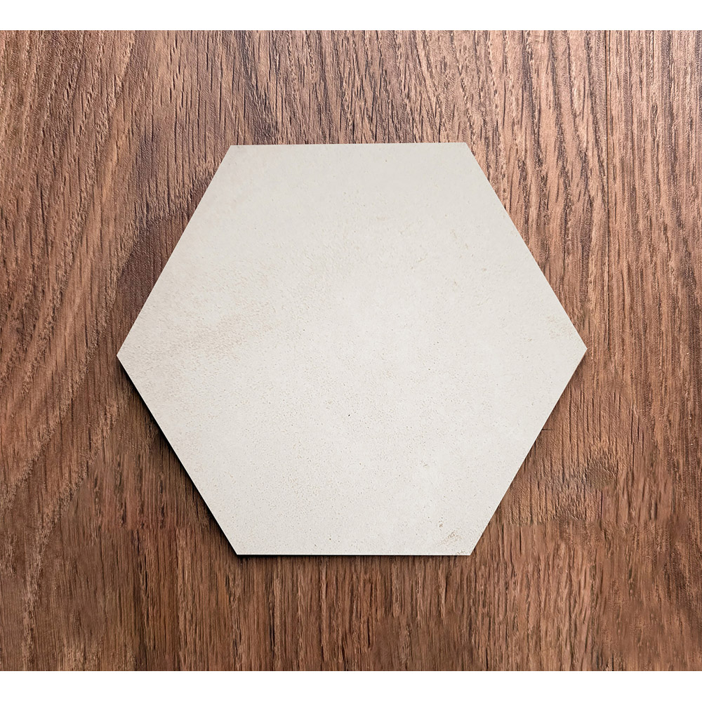 Top Ceramics Beige Stone Effect Hexagon Porcelain Wall Tile 215 x 250mm Image 4