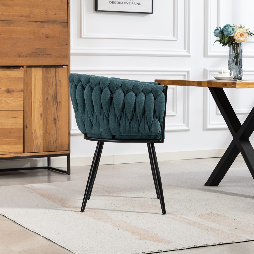 Artemis Home Aneta Set of 2 Teal Dining Chairs Image 5