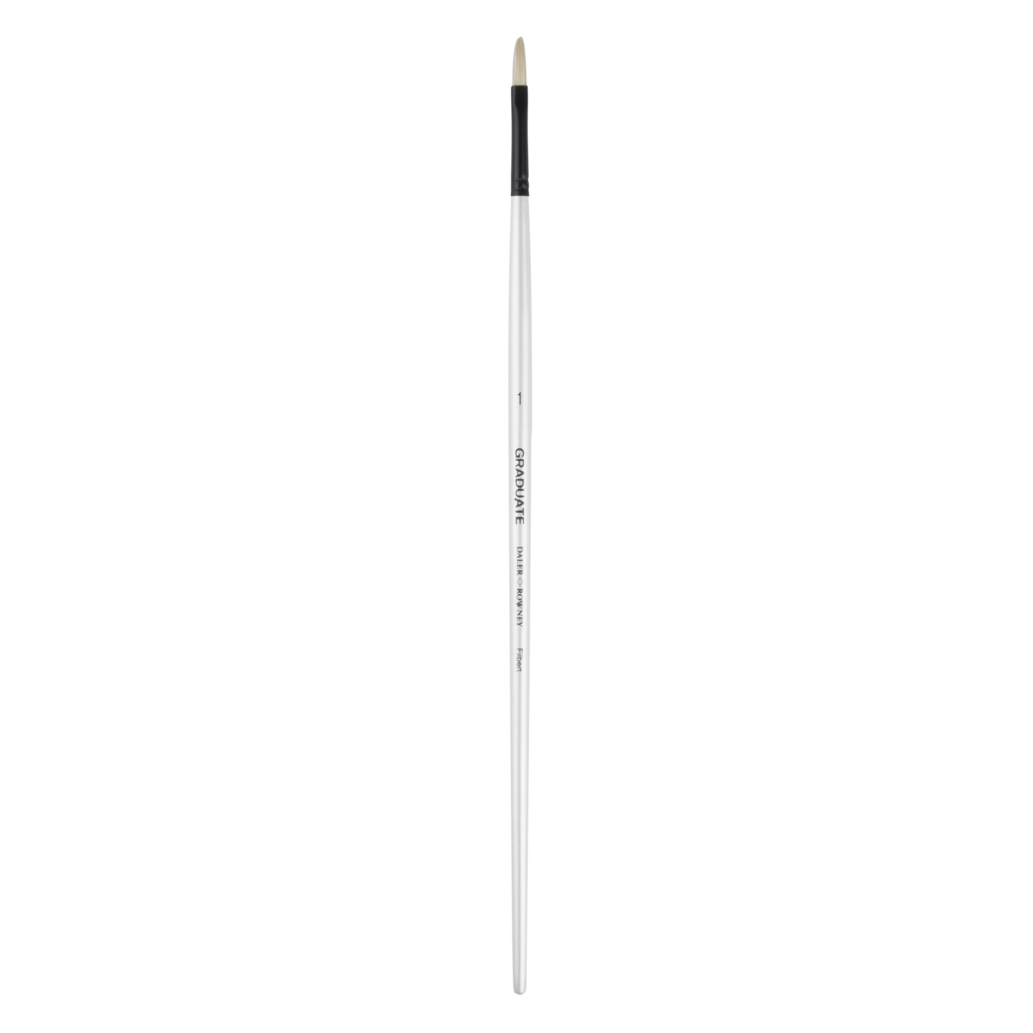Daler Rowney Graduate Long Handle Bristle Filbert Brush No. 1 Image 2