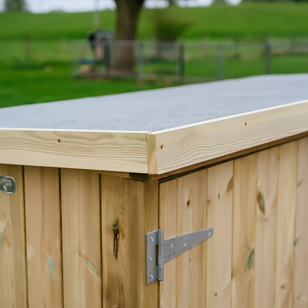 The Garden Village Chipping 7 x 3ft Small Bike Shed Image 4