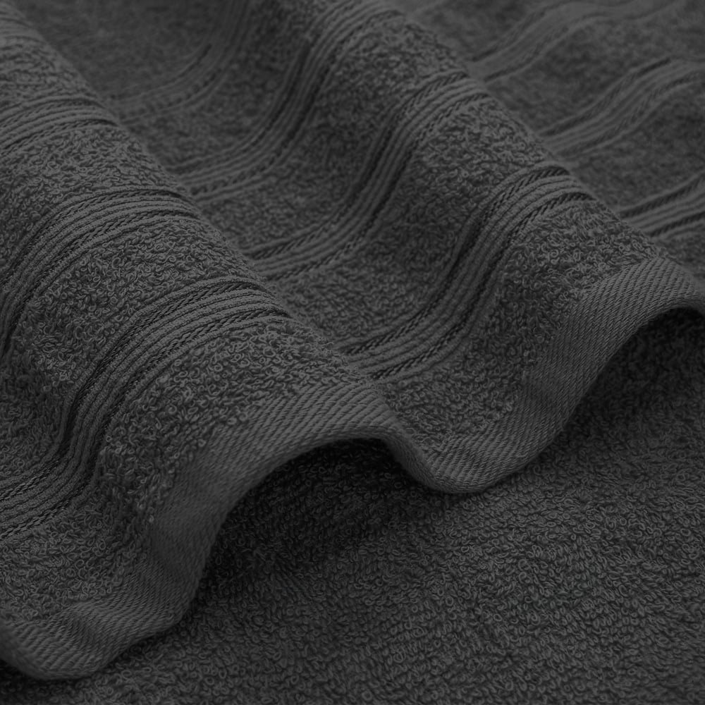 Velosso Hampi Cotton Charcoal Bath Sheet Set of 2 Image 3