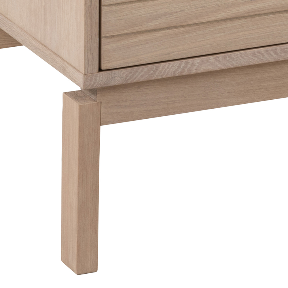Florence Linley 4 Door White Oak Sideboard Image 6
