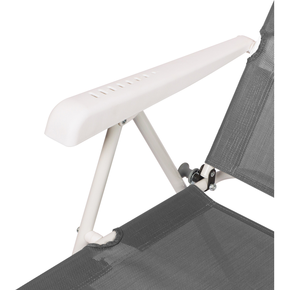 High Back 8 Position Folding Chair Grey Image 7