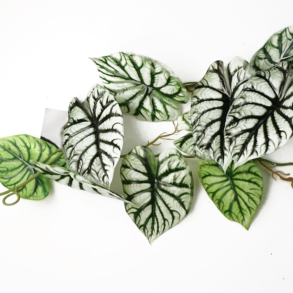 Leaf Light Green Trailing Alocasia Dragon Scale Hanging Artificial Plant 4ft Image 5
