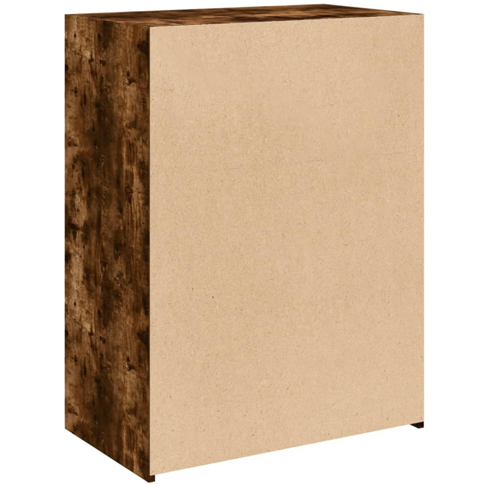 vidaXL 3 Shelf Smoked Oak Sideboard Image 6