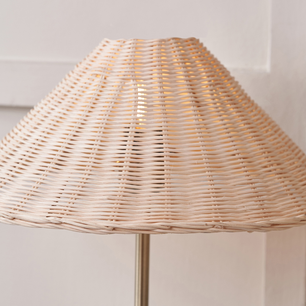 Pacific Lifestyle Hali Rattan Shade and Base Table Lamp Image 4
