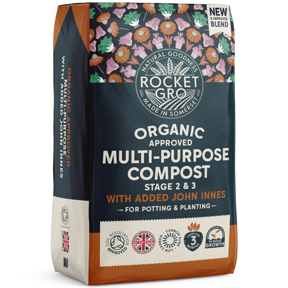 RocketGro Organic Approved Peat-Free Multi-Purpose Compost with JI 20L 2 Pack Image 3