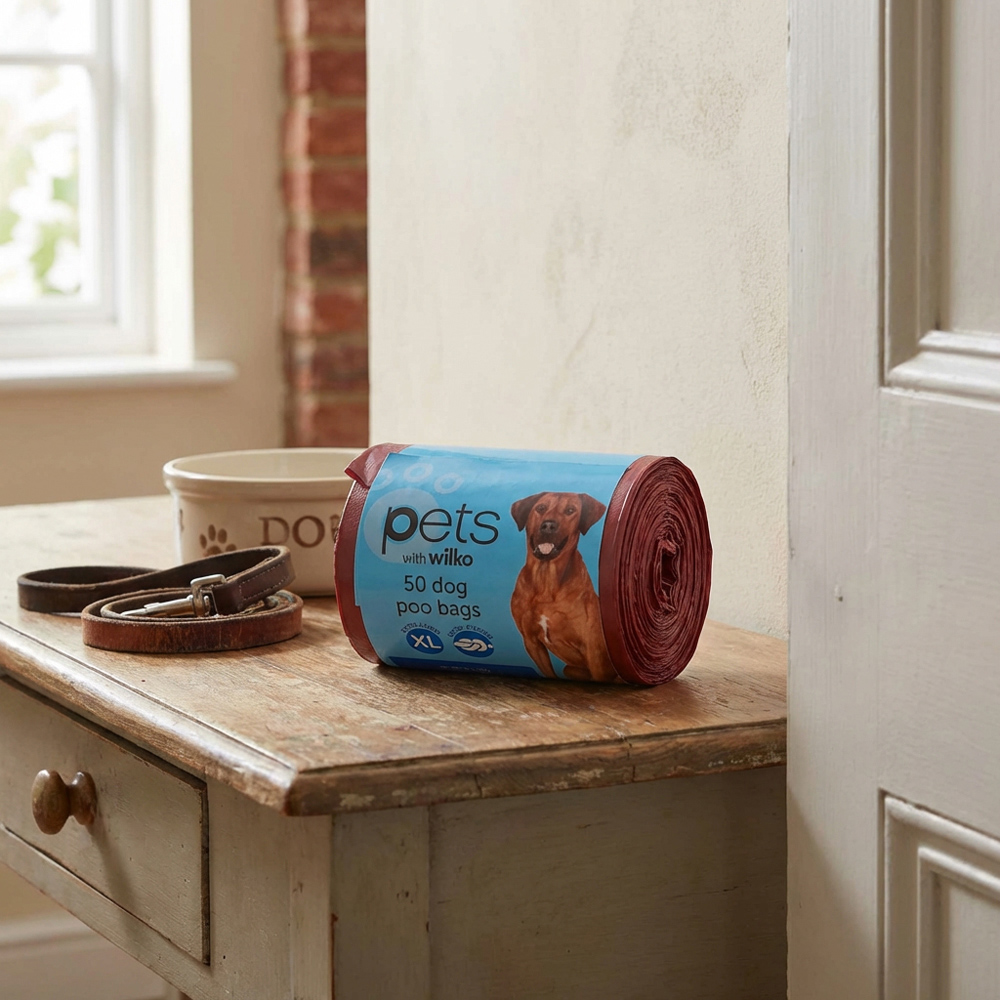 Wilko Dog Poo Bags Red 50 pack Image 5