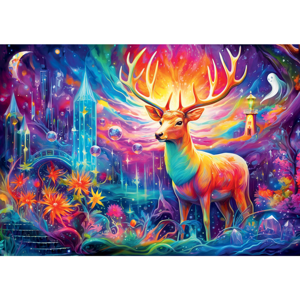 Mystical Deer 1000 Piece Jigsaw Puzzle Image 2