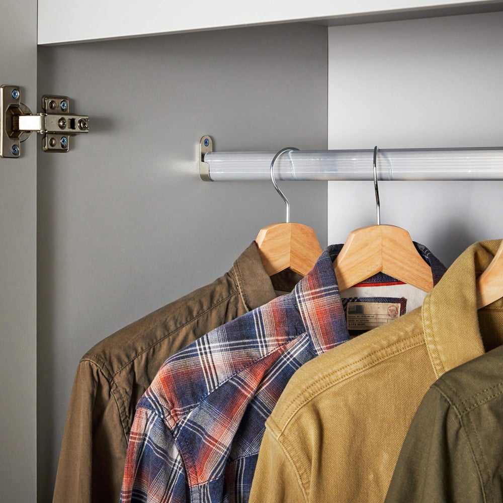 Home Source 2 Door 2 Drawer Grey Modern Wardrobe Image 4