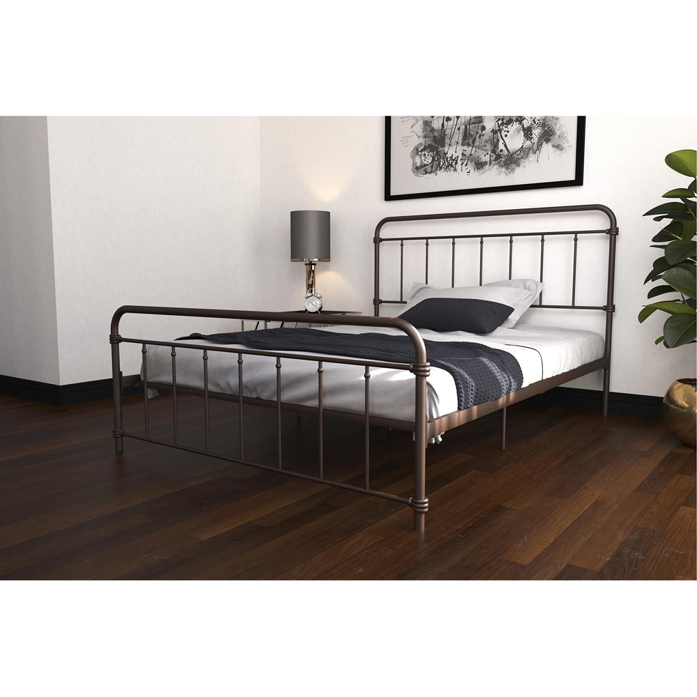 Dorel Wallace King Size Bronze Metal Bed Frame Image 6