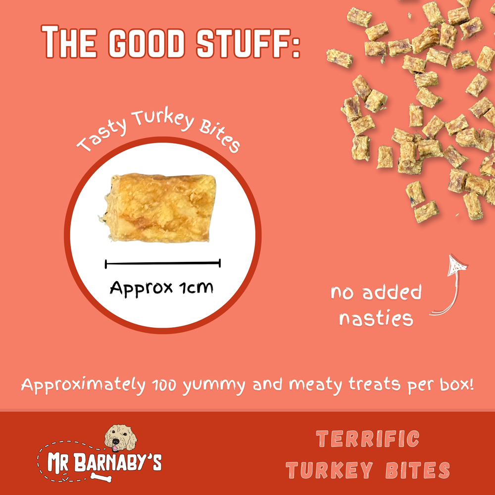 Mr Barnaby's Terrific Turkey Bites Dog Treats 2 Pack Image 2