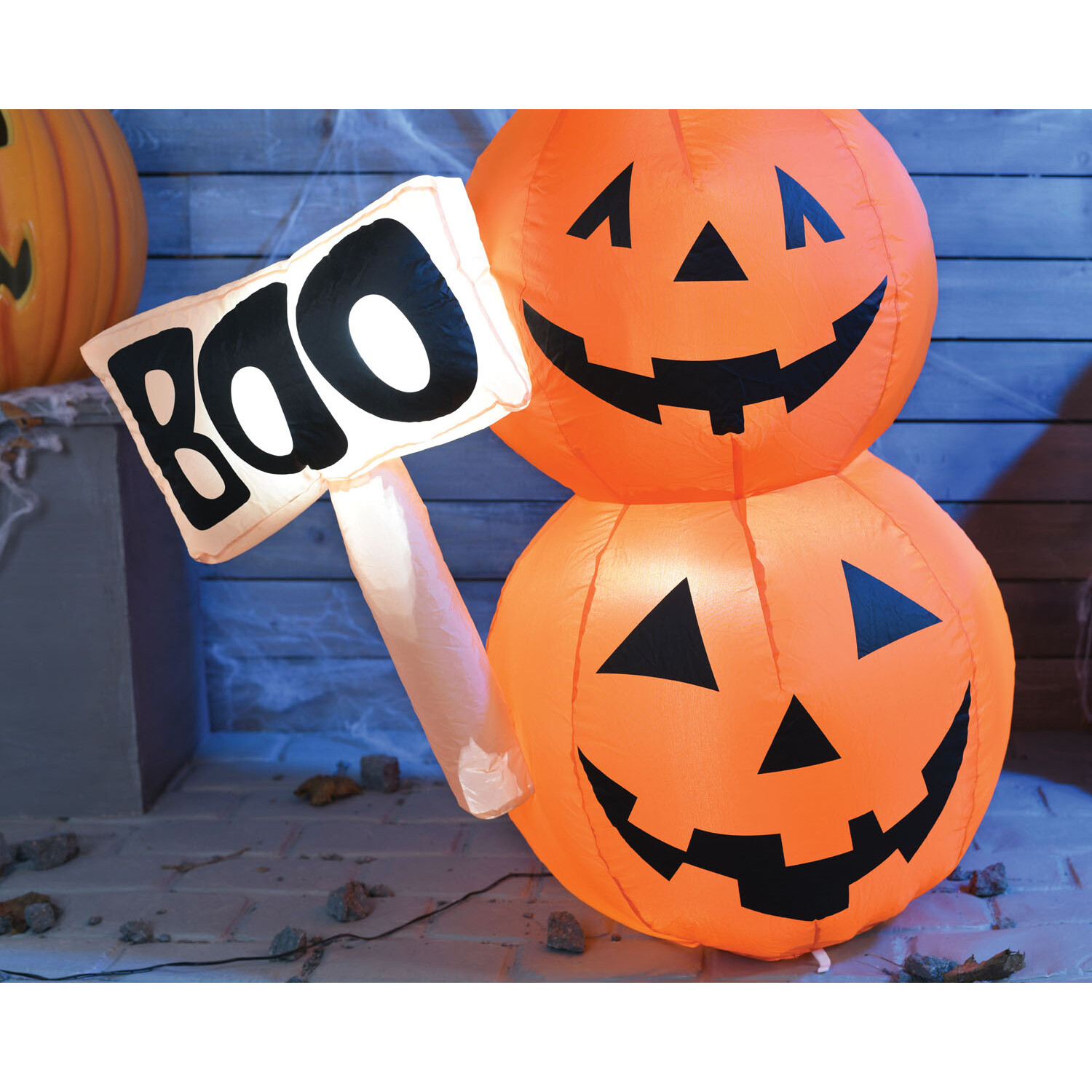 Halloween Inflatable Pumpkin Stack - Orange Image 3