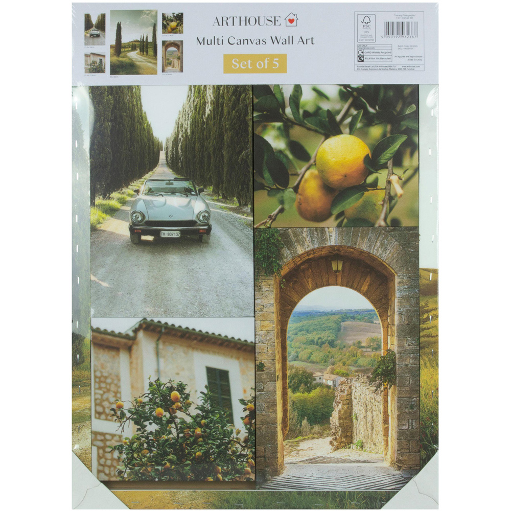 Arthouse 5-in-1 Tuscany Photographic Canvas Set Image 3