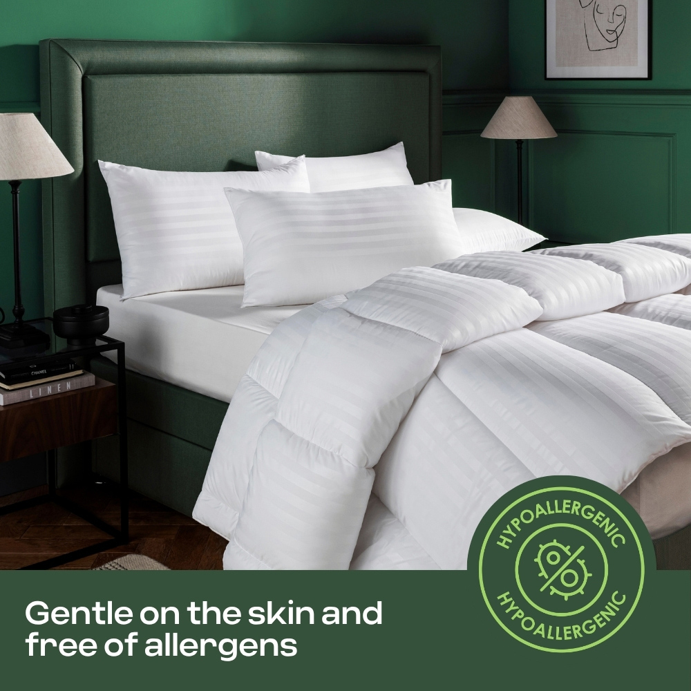 MHG Living Single White Summer Lightweight Hollowfibre Duvet 1.5 Tog Image 3