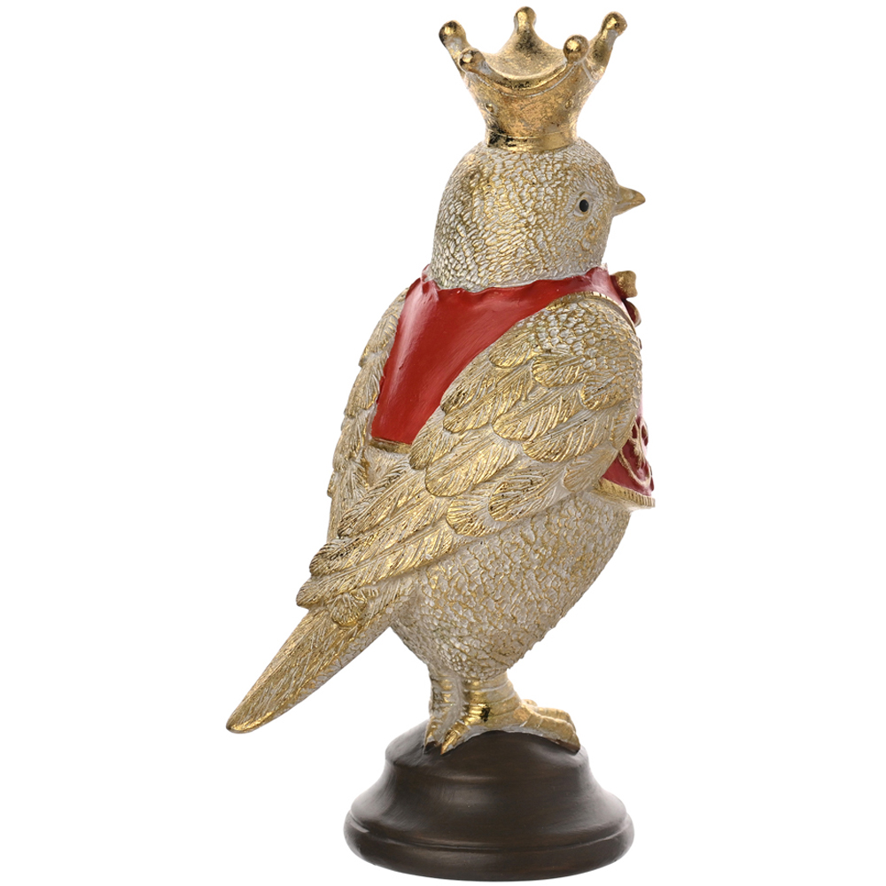 The Seasonal Gift Co Regal Tidings Royal Red Robin Christmas Decoration 14cm Image 3