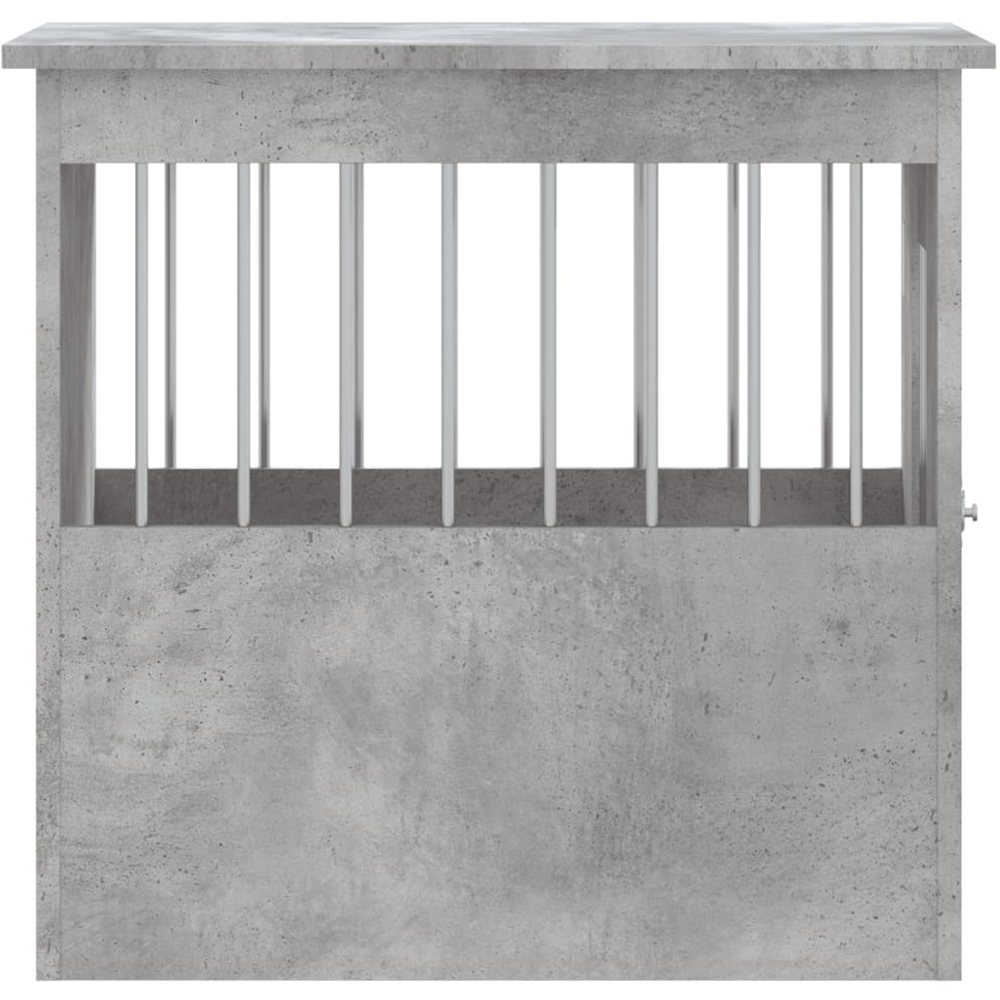 vidaXL Concrete Grey Processed Wood Dog Crate Furniture 45 x 62 x 59cm Image 7