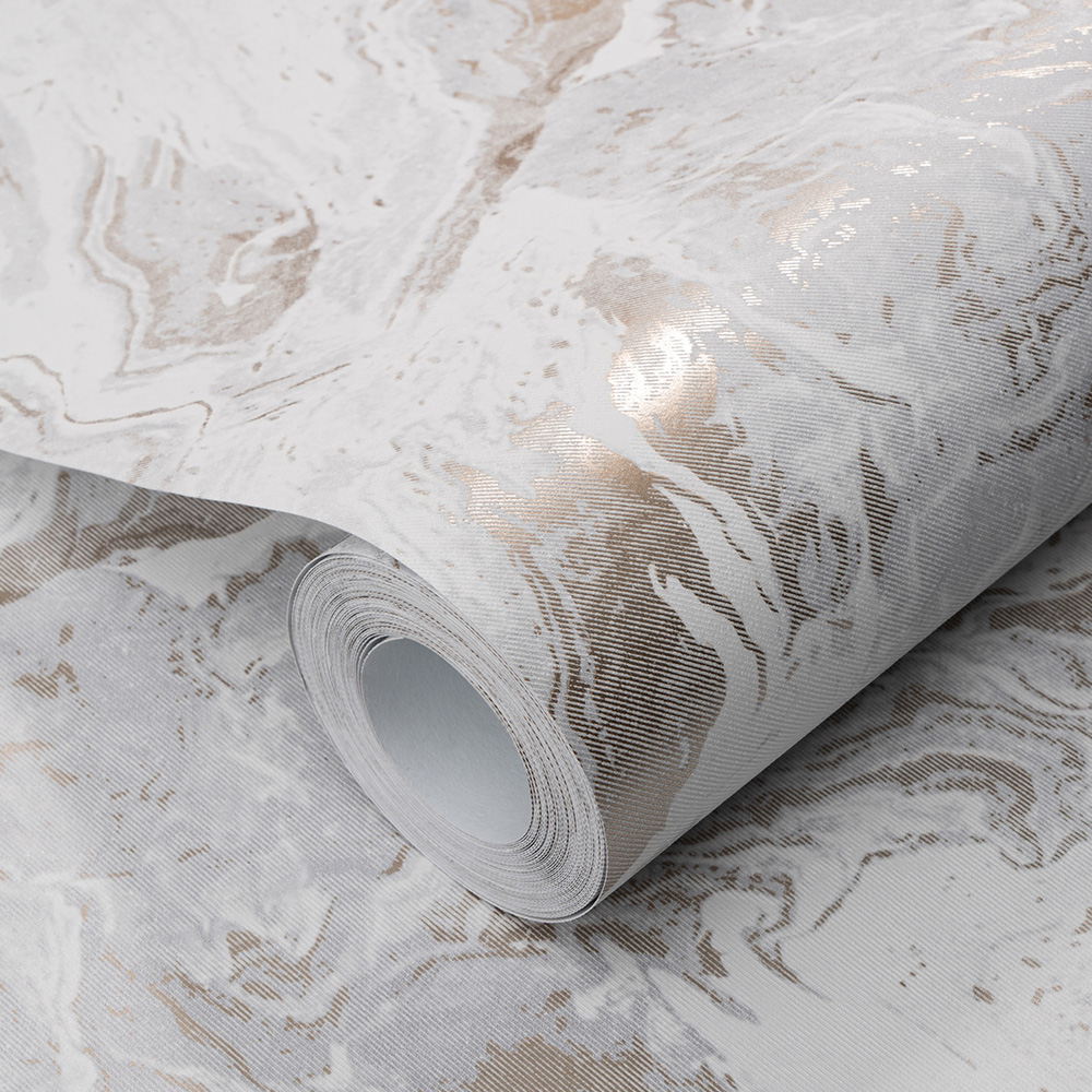 Erismann Evoluution Marble Neutral and Soft Gold Wallpaper Image 2