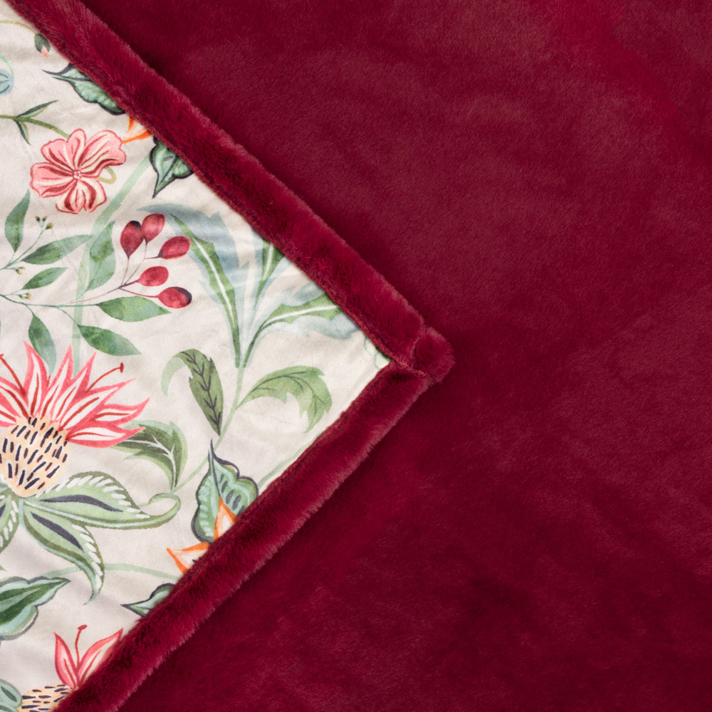 Wylder Nature Multicolour Beatrice Printed Velvet Reversible Throw 130 x 180cm Image 4