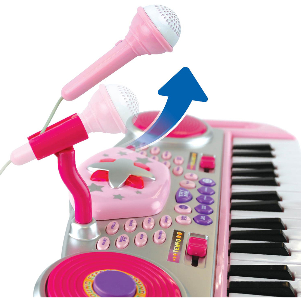 Winfun Disco Beat Bop Pink Keyboard Kids Rock Star Set Image 4
