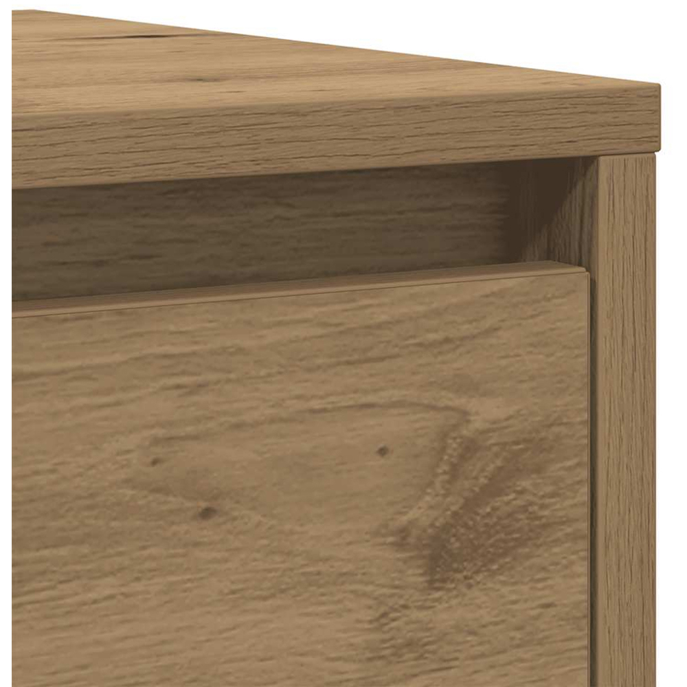 vidaXL 3 Drawer Artisan Oak Sideboard Image 8