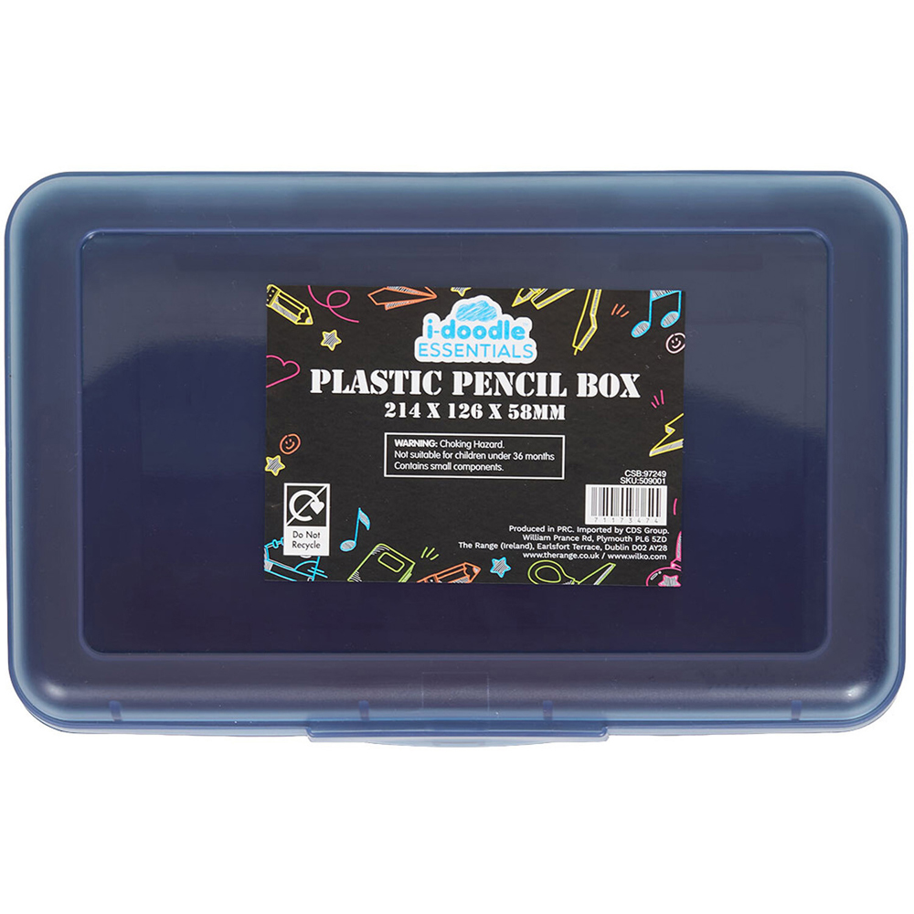 Rectangular Plastic Pencil Box Image 2