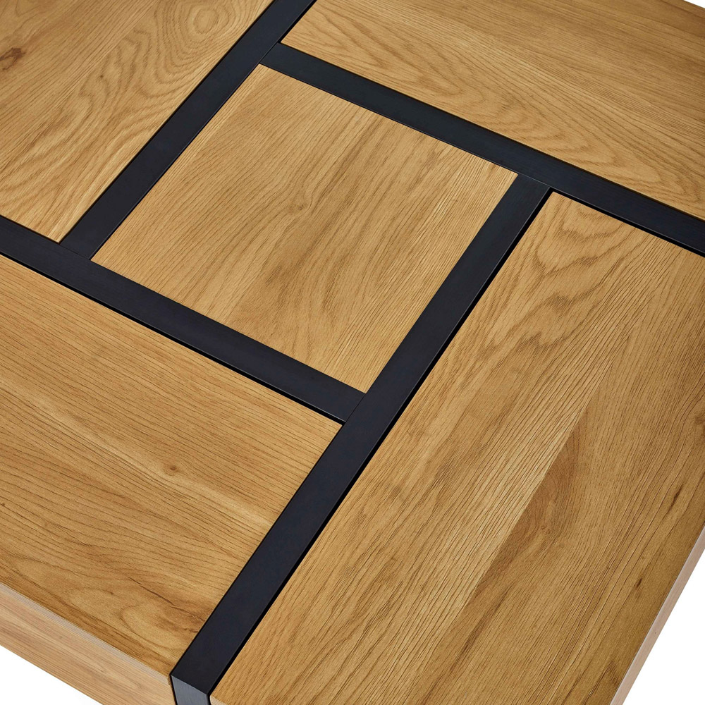 Julian Bowen Tahoe Square Storage Coffee Table Image 5