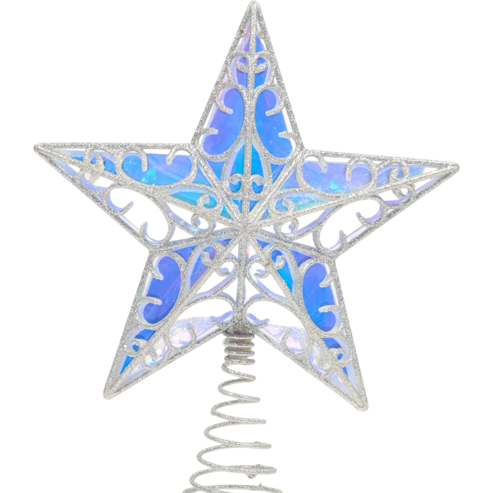Iridescent Star Christmas Tree Topper Image 6