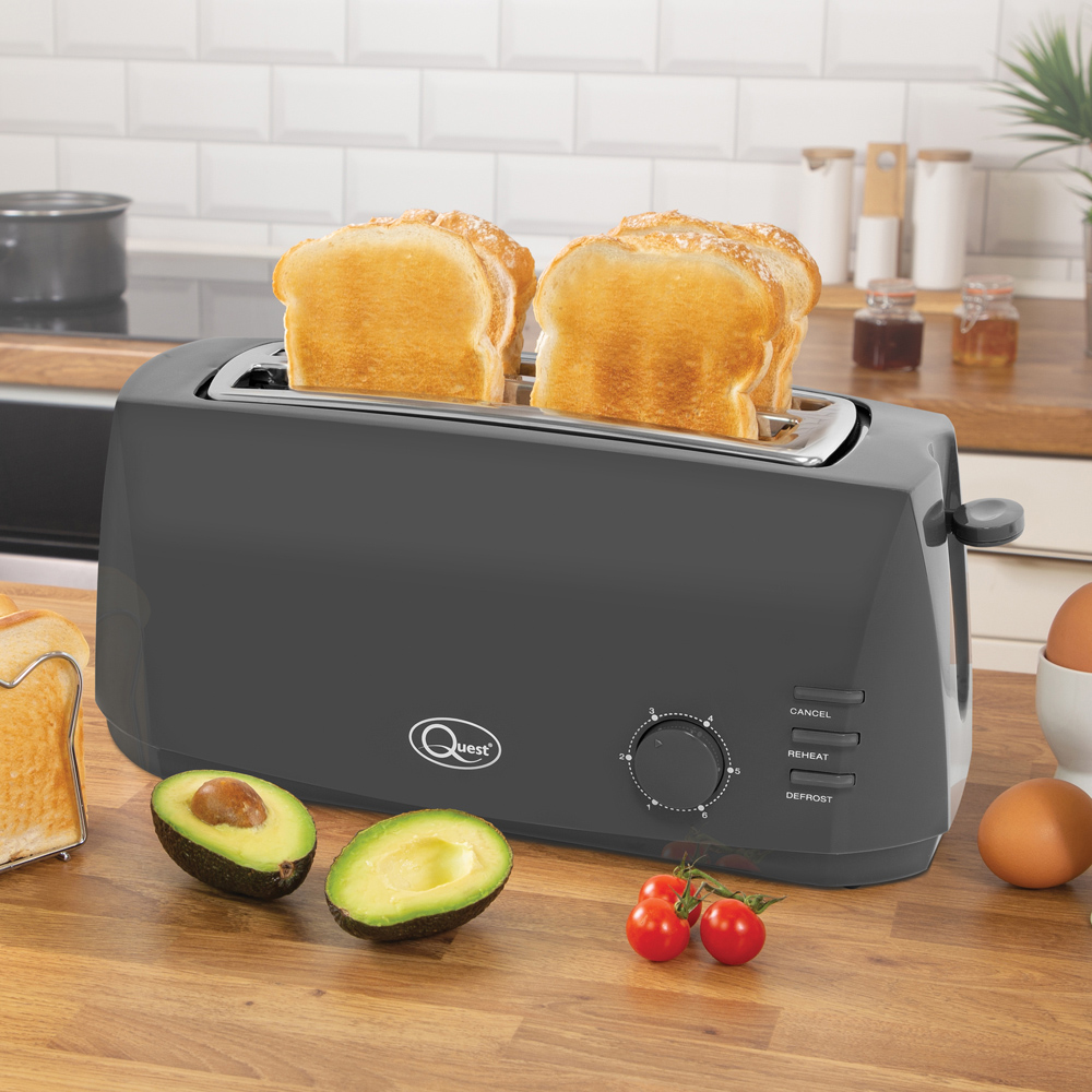 Benross Grey 4 Slice Cool Touch Toaster 1400W Image 2