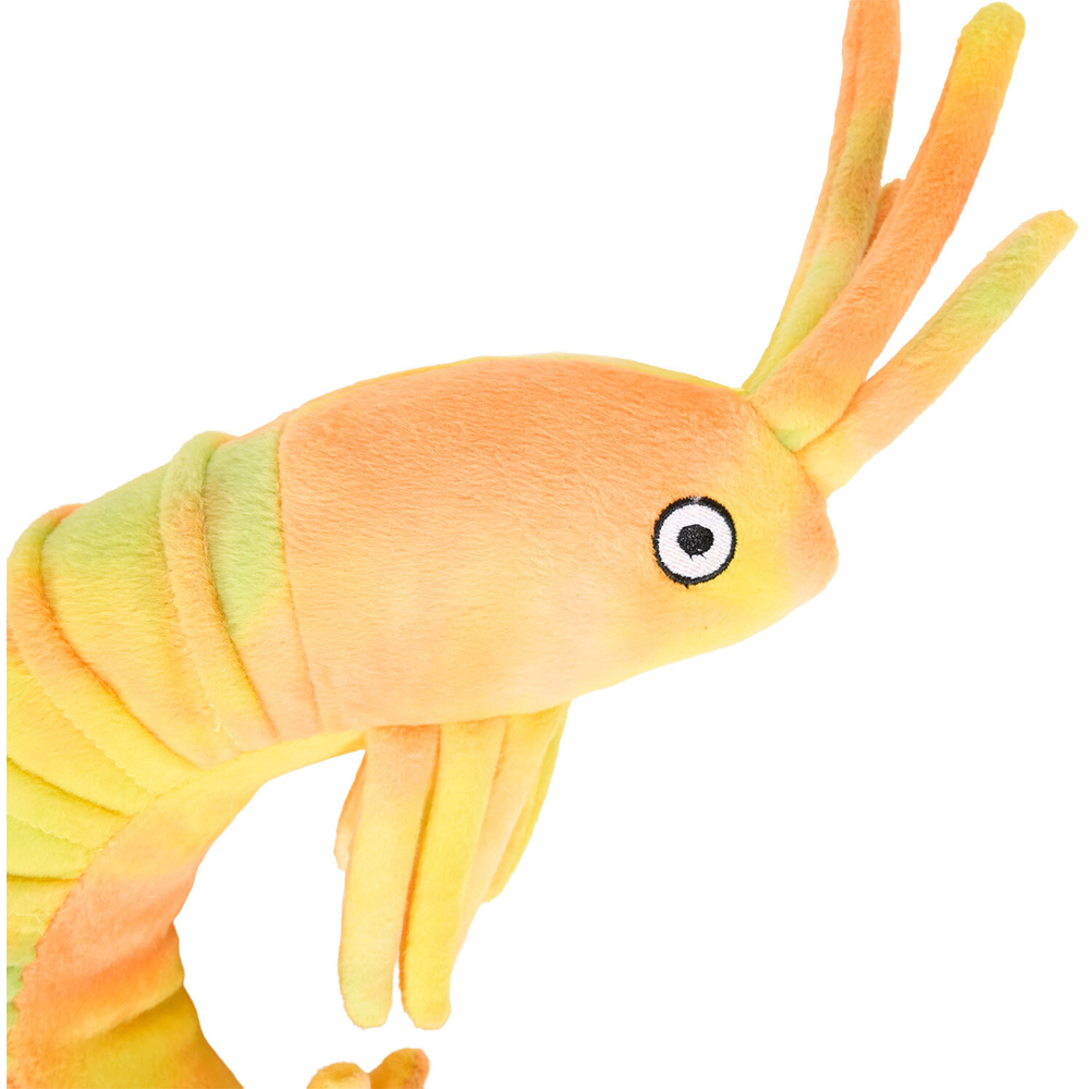 Tough Prawn Treater Dog Toy Yellow Image 3