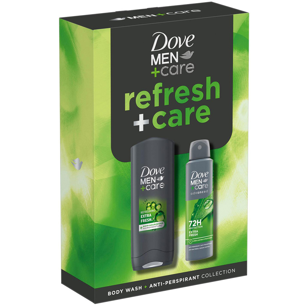Dove Men+Care Refresh and Care Citrus and Cedarwood Scent Bodywash and Bodyspray Gift Set 4 Pack Image 4