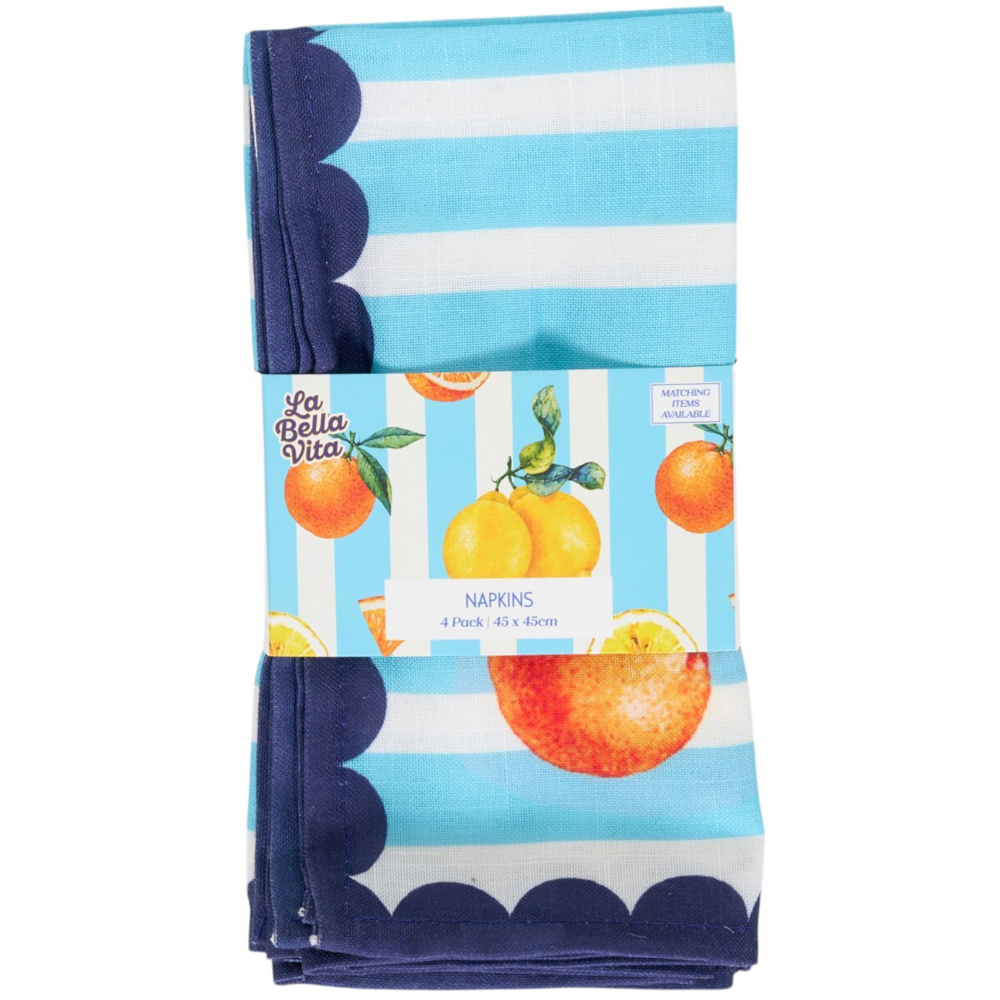 Pack of 4 La Bella Vita Napkins Image 2