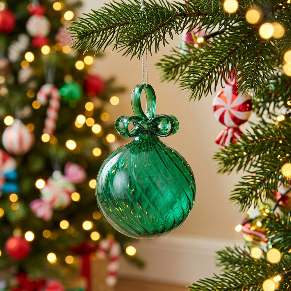Glass Bow Bauble Image 2