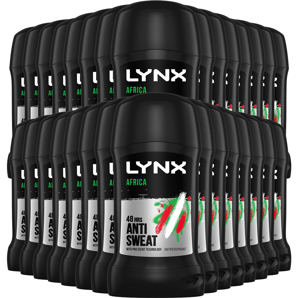 Lynx Africa 48 Hours Anti Sweat Anti-Perspirant Roll On 50ml 30 Pack Image 1
