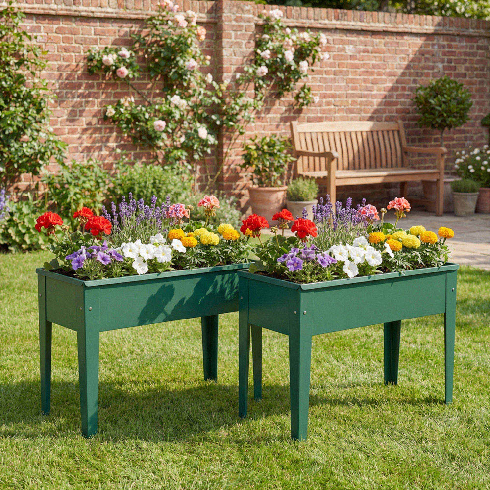 Outsunny Green Metal Raised Garden Bed 45 x 60 x 27cm Image 7