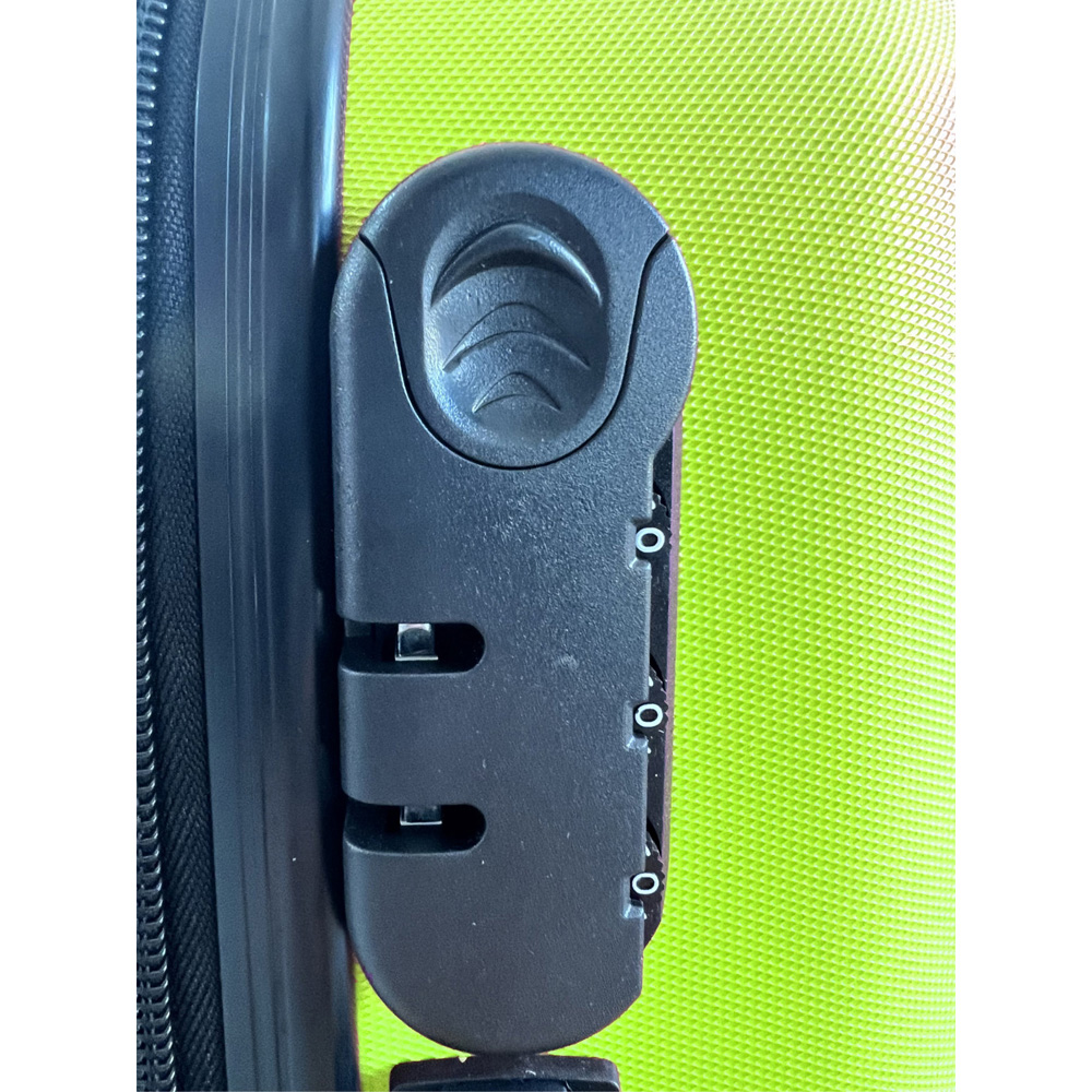 Groundlevel 4 Wheel Diamond Set of 3 Green Luggage Suitcase Image 4