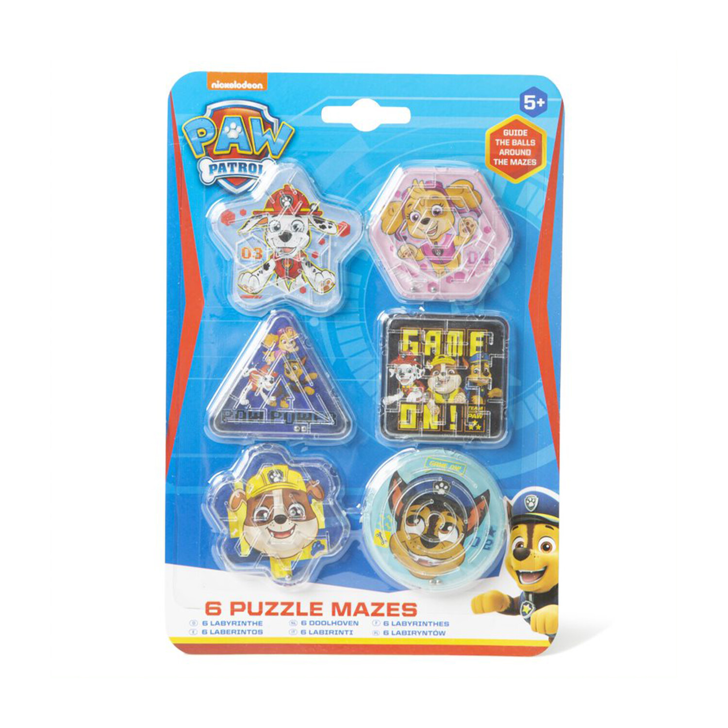 Pack of 6 Paw Patrol Mini Maze Puzzles Image